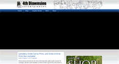 Desktop Screenshot of 4thdimensionentertainment.com
