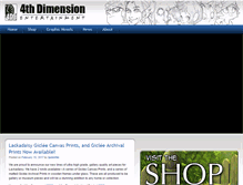 Tablet Screenshot of 4thdimensionentertainment.com